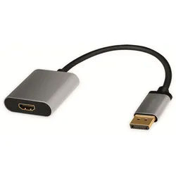 LOGILINK DisplayPort-Adapter CDA0108,DisplayPort/HDMI, Alu, 4k, 0,15m