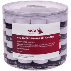MSV Overgrip Prespi Absorb 0.6mm (Schweissabsorption/Komfort) weiss 60er Box