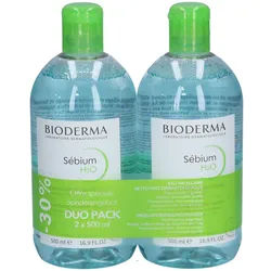 Bioderma Sébium H2O Mizellenwasser Reinigender Make-up Entferner Duo-Pack