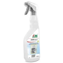 TANA APESIN F Flächendesinfektionsspray, Alkoholisches Schnelldesinfektionsmittel frei von Chlor, Aldehyd und Phenol, 1 Karton = 10 x 750 ml - Flasche, inkl. 2 Sprühköpfe