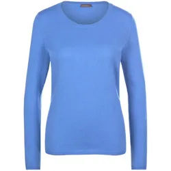 Le pull encolure ronde include bleu
