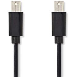 Nedis 2,0 m Mini DisplayPort Kabel, Schwarz [Mini DisplayPort-Stecker - Mini DisplayPort-Stecker]