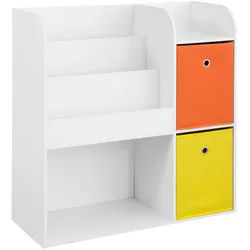 SoBuy Kinderregal Weiß , Holzwerkstoff , 89x88x35 cm , Kinder- & Jugendzimmer, Kindermöbel, Kinderregale