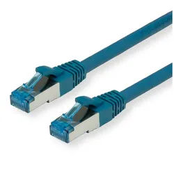 VALUE Patchkabel Cat.6A (Class EA) S/FTP (PiMF), LSOH LAN-Kabel, RJ-45 Männlich (Stecker), RJ-45 Männlich (Stecker) (30.0 cm) blau