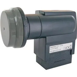 Schwaiger 715101 Universal-Quad-LNB (für 3 Teilnehmer, herausziehbare Wetterschutzabdeckung, anthrazit)