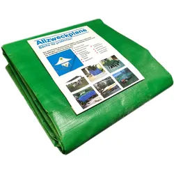 Gewebeplane 150g 5m x 6m Abdeckplane Bootsplane Allzweckplane Plane