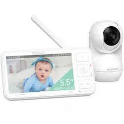 Momcozy Video-Babyphone Bm03 5,5 Zoll 1 St weiss