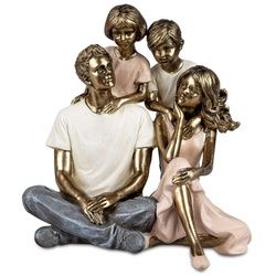 formano Dekofigur formano Figur Familie - Paar mit 2 Kindern - Bunte Skulptur 15cm