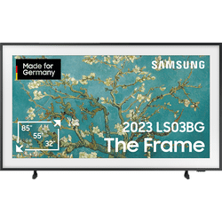 SAMSUNG GQ55LS03BGU The Frame QLED TV (Flat, 55 Zoll / 138 cm, UHD 4K, SMART TV, Tizen)