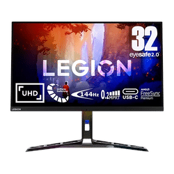 Lenovo Moniteur de gaming pro 4K UHD 31,5 Lenovo Legion Y32p-30 IPS, 144 Hz, 0,2 ms MPRT, USB-C FreeSync Premium, G-Sync