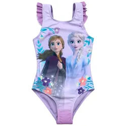 Disney Frozen Badeanzug Die Eiskönigin Badeanzug Bademode Anna und ELSA lila 122