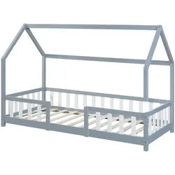[en.casa] Hausbett Sisimiut , Holz , Kiefer , 90x200 cm , Babymöbel & Kindermöbel, Kinderzimmer & Jugendzimmer, Kinderbetten, Spielbetten