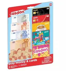 Spielgeld- und Kreditkartenset für Kinder