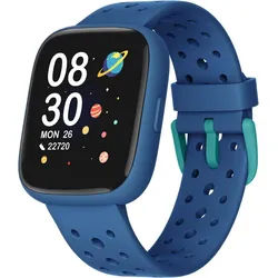 TICTIKY BW02 Smartwatch (4,6 cm, android ios), Kinder Smartwatch mit 1.83" HD Display, Sportmodi blau