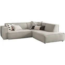 ECKSOFA SAMU Steingrau Cord