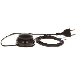 Anschlusskabel mit Fußschalter PWN-2 3m 2x0,75 mm2 mit Flachstecker 250V 16A Schwarz W-10150