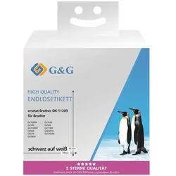 G&G Papier-Etiketten »ersetzt Brother DK-11209« 29 x 62 mm - 800 Stück weiß