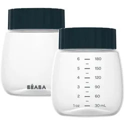 Beaba Aufbewahrungsflasche , Transparent, Dunkelblau , Kunststoff , Füttern, Stillen, Milchpumpen & Stillzubehör