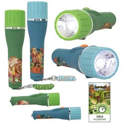 Depesche Spiel Dino World Taschenlampe mit Timer