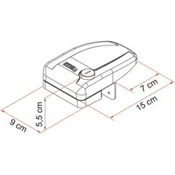 Fiamma Safe Door Frame Sicherheitsblock für Aussenschlösser schwarz