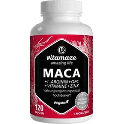 Maca 10:1 Hochdosiert + L-Arginin+opc+vit. Vegan 120 ST