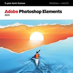 Adobe Photoshop Elements 2025 | 2 Installationen | Geeignet für Mac | Einmaliger Kauf