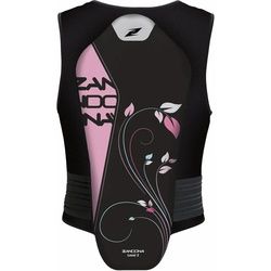 Zandona Soft Active Evo Leaves Damen Weste, schwarz-lila, Größe S