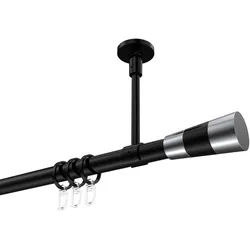 GARDINENSTANGE Sonette Tanara 360 cm (geteilt in 2 x 180 cm), 1-läufig, 20 mm Ø Schwarz