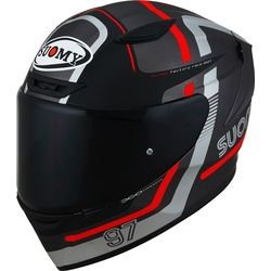 Suomy Track-1 Ninety Seven 2023 Helm, schwarz-rot, Größe L