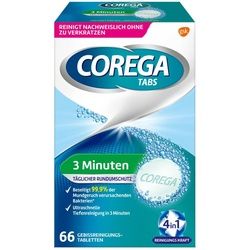 Corega Tabs 3 Minuten Gebissreinigungstabletten Tabletten 66 St 66 St Tabletten