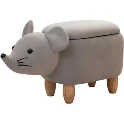 Svita Tierhocker Maus , Grau , Textil , Tiere , 32x37x68 cm , Kinder- & Jugendzimmer, Kindermöbel, Kindersitzmöbel & -tische, Kinderstühle