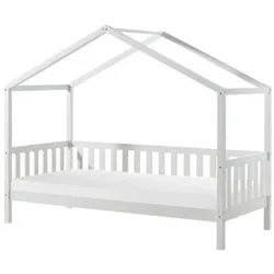 Mid.you Hausbett , Weiß , Holz , Kiefer , 90x200 cm , Baby & Kindermöbel, Kinder- & Jugendzimmer, Kinderbetten, Spielbetten