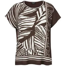 VIA APPIA Blusentop T-Shirt Rundhals 1/2 Arm Druck 44