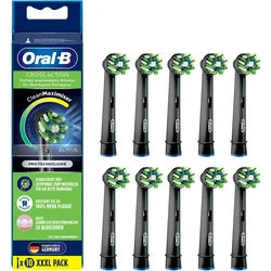 Oral-B - Aufsteckbürsten 'CrossAction CleanMaximizer' in Schwarz Zahnbürste 10 St schwarz