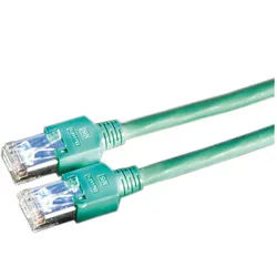 SECOMP DÄTWYLER Patchkabel Cat.5e (Class D) S/UTP LAN-Kabel, RJ-45 Männlich (Stecker), RJ-45 Männlich (Stecker) (200.0 cm), CU 5502 flex PVC, Hirose TM11 grün