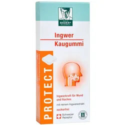 BADERs Protect Ingwer Kaugummi