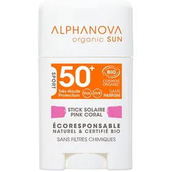 Alphanova Solar Stick Rose Très Haute Protection Visage Spf50+