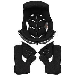 LS2 MX436 Pioneer Innenfutter & Wangenpolster, schwarz, Größe 2XS