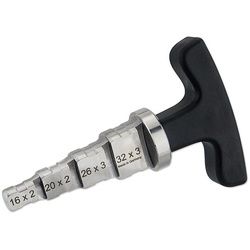 Kalibrierer für Alu-Mehrschicht-Verbundrohr 16 x 2 mm, 20 x 2 mm, 26 x 3 mm und 32 x 3 mm