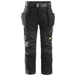 Snickers FlexiWork Junior Hose 116 schwarz-schwarz