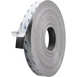 Magnetband selbstklebend, stark 30 mm | 1 mm | 30 m, Ferrit, schwarz