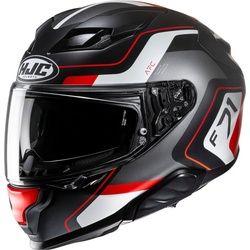 HJC F71 Arcan Helm, schwarz-weiss-rot, Größe L