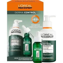 LOreal-Paris-Men-Expert Pflege GesichtspflegeDerma Control Set Reinigungsgel 260 ml + Anti-Unreinheiten Serum 30 ml 1 Stk.