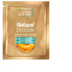 GARNIER AMBRE SOLAIRE NATURAL BRONZER SELBSTBRÄUNUNGSTUCH FÜR DAS GESICHT 6,1ML