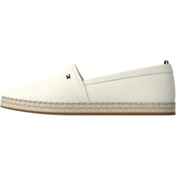 Tommy Hilfiger Espadrille »BASIC TOMMY FLAT ESPADRILLE«, mit gestickter Logoflag TOMMY HILFIGER ecru 38