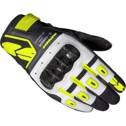 Spidi G-Carbon Motorradhandschuhe, schwarz-gelb, Größe XL für Männer