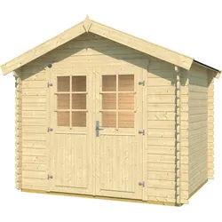 Weka Gartenhaus 209 - 28 mm-Gartenhaus 209 - 250 x 250 cm (Gr. 2) - 50 % Rabatt auf Dacheindeckung