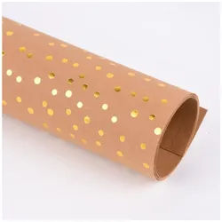 SCHÖNER LEBEN. Stoff Creativ Stoff Meterware Company Lederpapier Bogen gold natur 0,55mm goldfarben