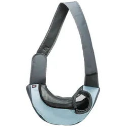 TRIXIE Tiertransporttasche Fronttasche Sling hellgrau/hellblau für Hunde blau|grau
