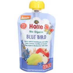 Holle Blue Bird Trinkflasche Birne, Apfel, Heidelbeere und Hafer bio